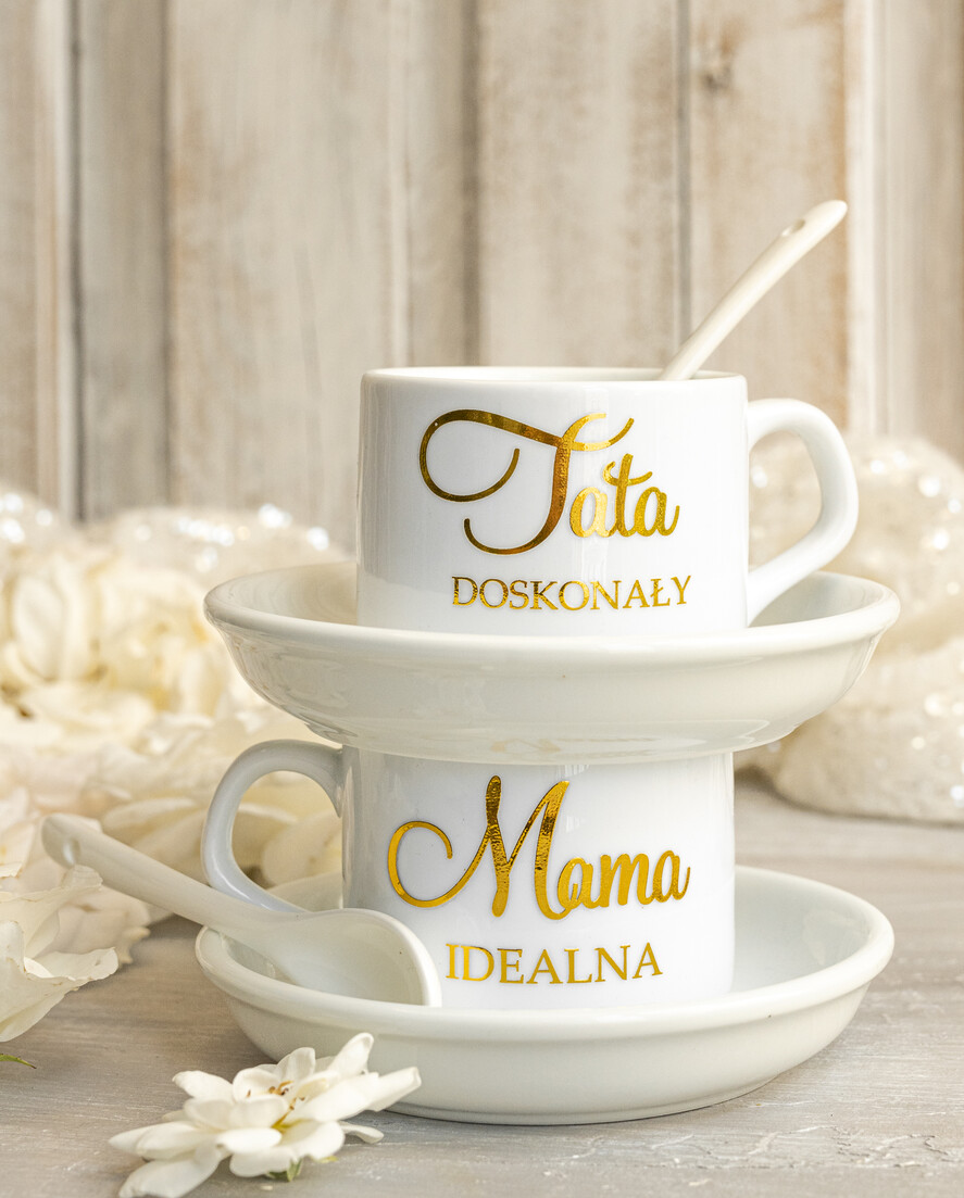 Prezenty, Podziękowania dla Rodziców zestawy prezentowe kubki filiżanki Ślubne Podziękowania dla Rodziców, zestaw prezentowy filiżanki dla Rodziców od Młodej Pary, Box presonalizowana statuetka podziękowania 3