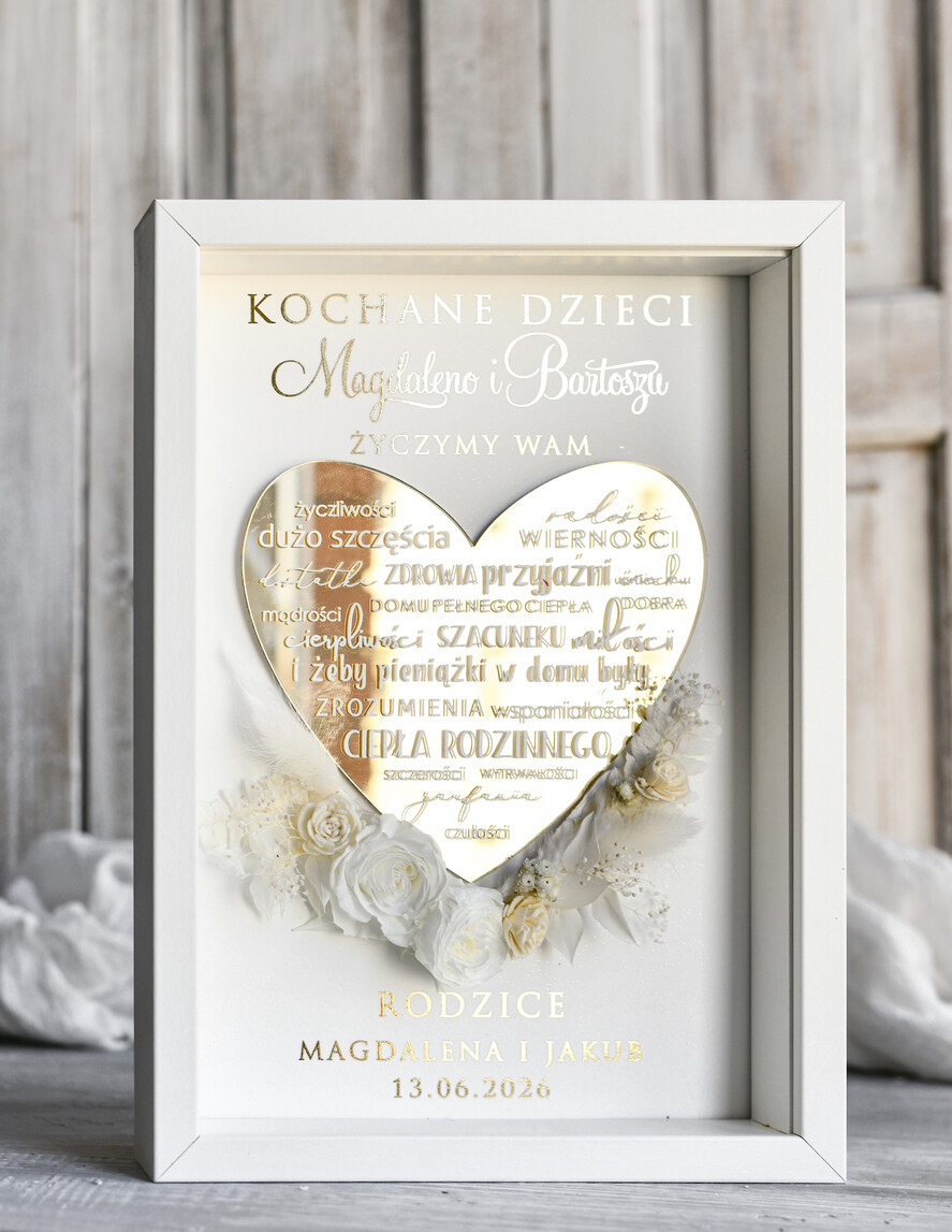 Przysięga Małżeńska  Błogosławieństwo od Rodziców Błogosławieństwo od Rodziców rama kwiaty błogosławieństwo od Rodziców dla pary młodej wydruk na złotym sercu0