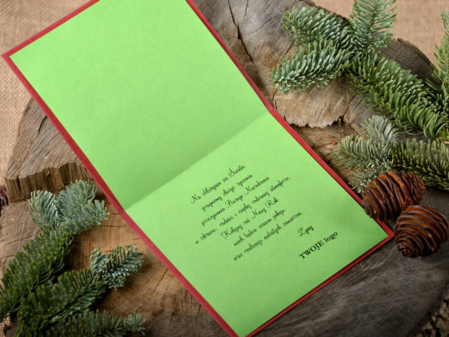Kartki świąteczne z logo firmy laserowe kartki świąteczne z logo twojej firmy, perłowe kartki wycinane laserowo2