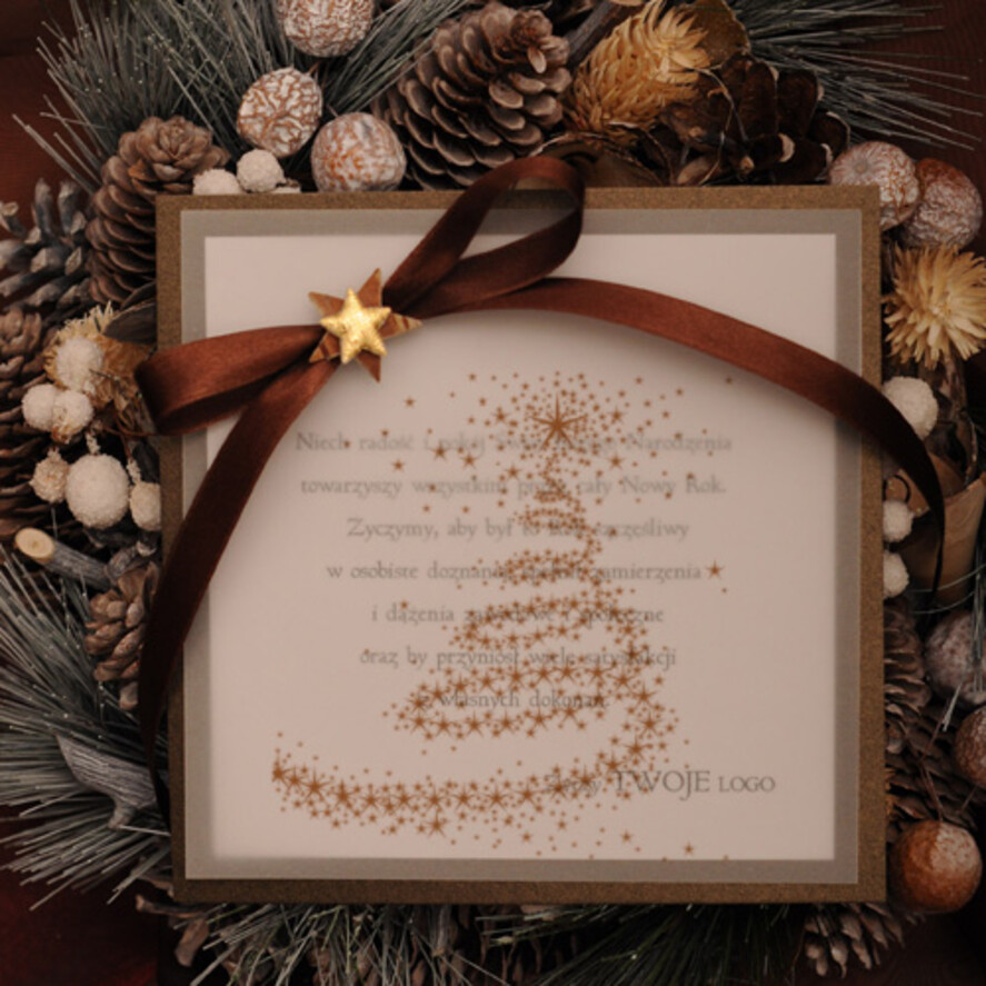 Kartki świąteczne z logo firmy retro firmowe kartki świąteczne z logo twojej firmy, retro0