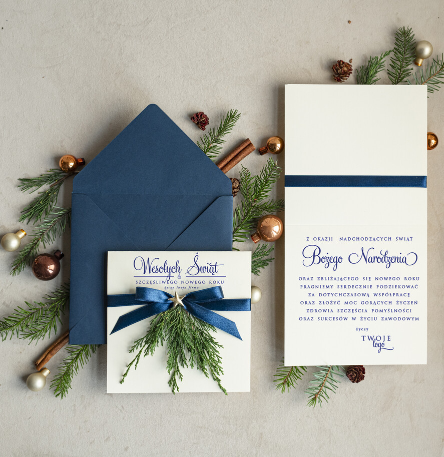 Kartki świąteczne z logo firmy natural ekologiczna kartka świąteczna z twoim logo, biznesowe kartki świąteczne z życzeniami, naturalna eko karta swiateczna1