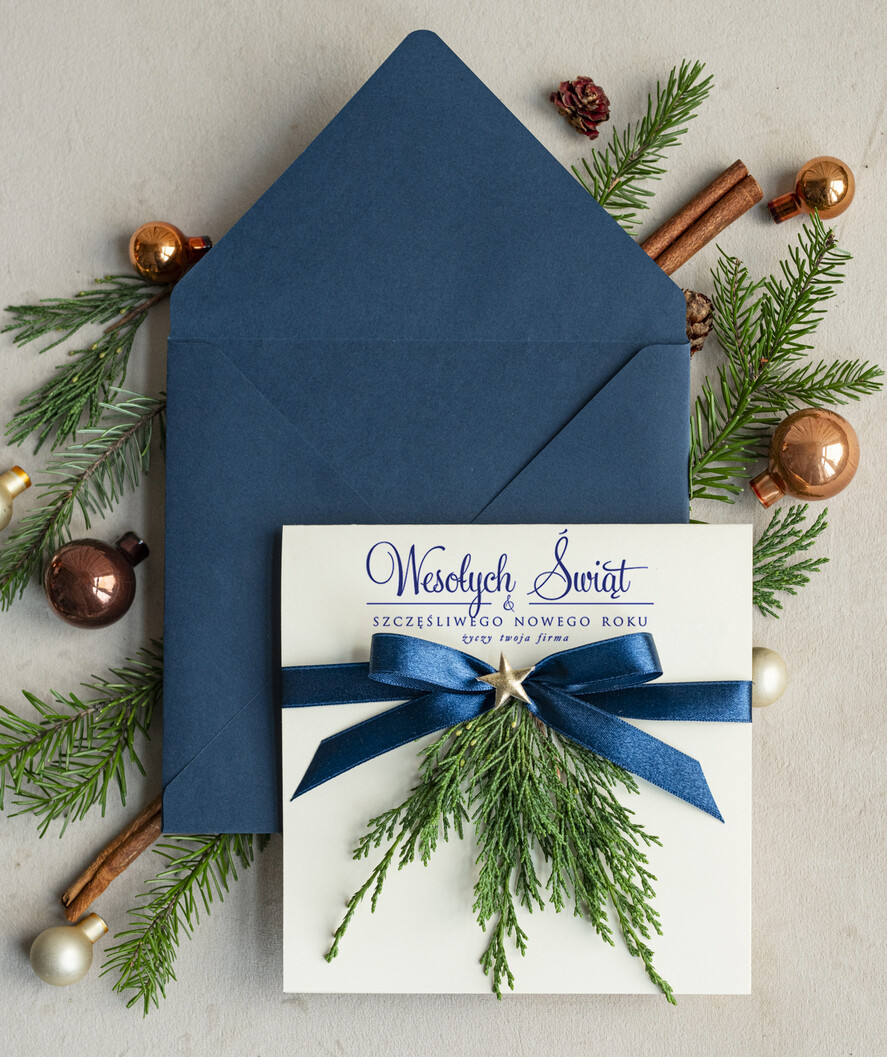 Kartki świąteczne z logo firmy natural ekologiczna kartka świąteczna z twoim logo, biznesowe kartki świąteczne z życzeniami, naturalna eko karta swiateczna0