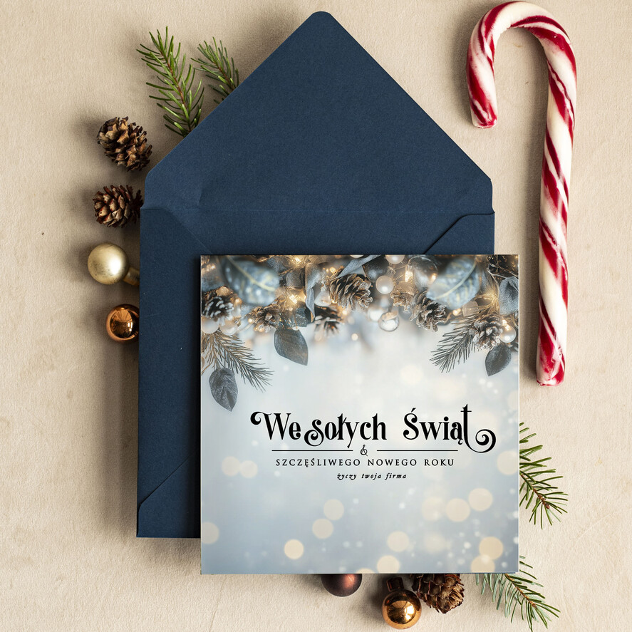Kartki świąteczne z logo firmy Retro/nowoczesne Kartki Bożonarodzeniowe z Logo Twojej Firmy, karnety bożonarodzeniowe firmowe biznesowe kartki świąteczne z Twoim logo, świąteczne kartki dla firm z logo0