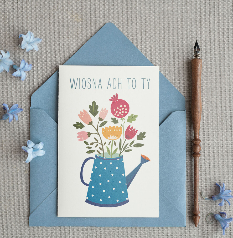 Kartki Wielkanocne kartki wielkanocne  kartki Wielkanocne personalizowana kartka na Wielkanoc z kwiatami0