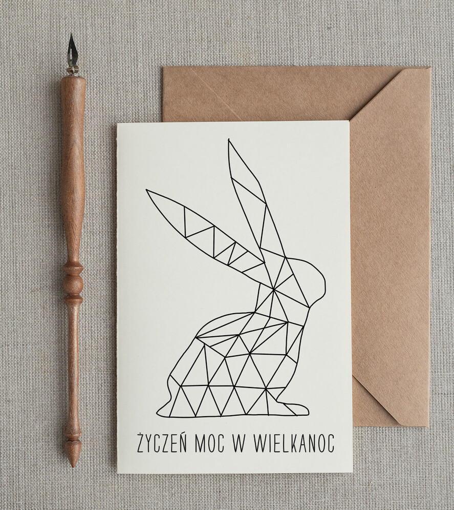 Kartki Wielkanocne kartki wielkanocne  kartki Wielkanocne kolorowe personalizowana kartka na Wielkanoc z zającem 0