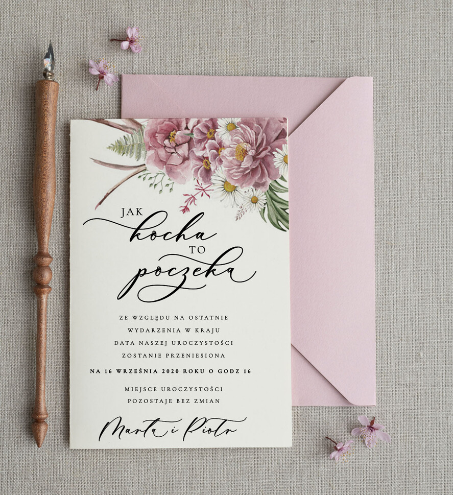 Zmień/Zarezerwuj datę ślubu - save the date Zmień datę Ślubu powiadomienia o dacie ślubu    0