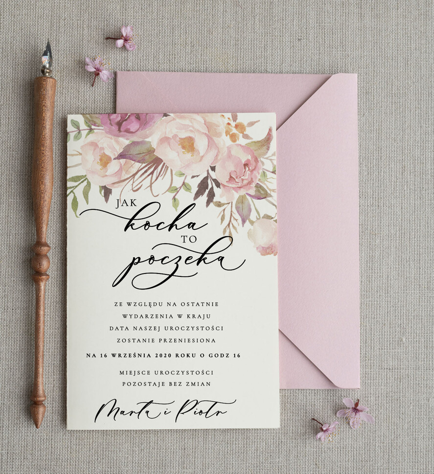 Zmień/Zarezerwuj datę ślubu - save the date Zmień datę Ślubu zawiadomienia o ślubie    1