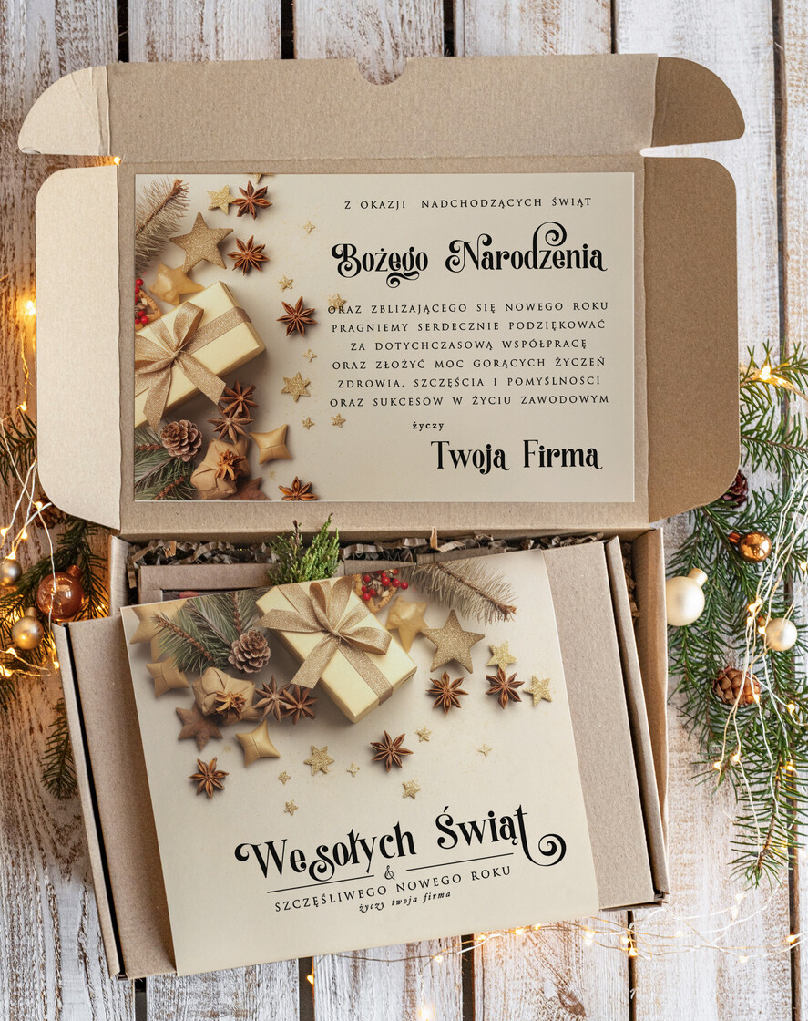 Prezenty oferta dla Firm zestawy na rozgrzewkę Oryginalne prezenty świąteczne dla pracowników, kosz prezentowy  z logo upominek świąteczny dla  klientów biznesowych, świąteczne boxy prezentowe2