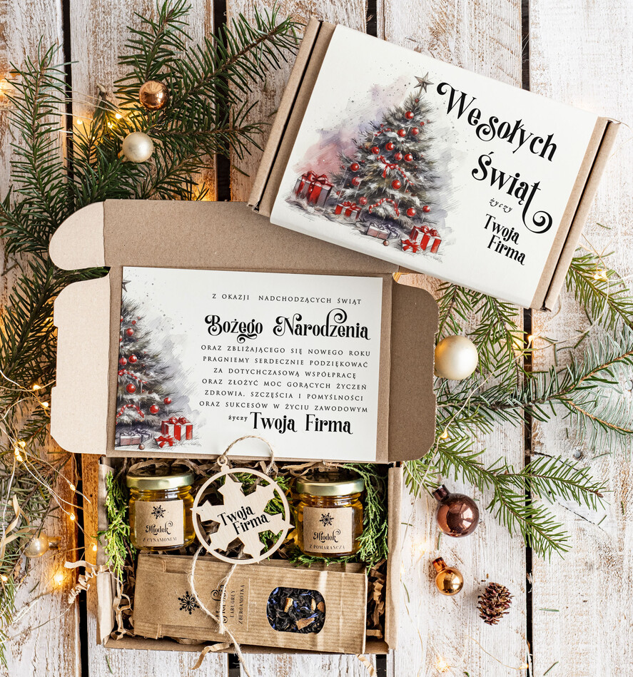 Prezenty oferta dla Firm słodkie zestawy  Oryginalne prezenty świąteczne dla klientów biznesowych, drobne prezenty swiateczne od firm z logo, drobne prezenty dla pracowników od firmy, firmowe prezenty0
