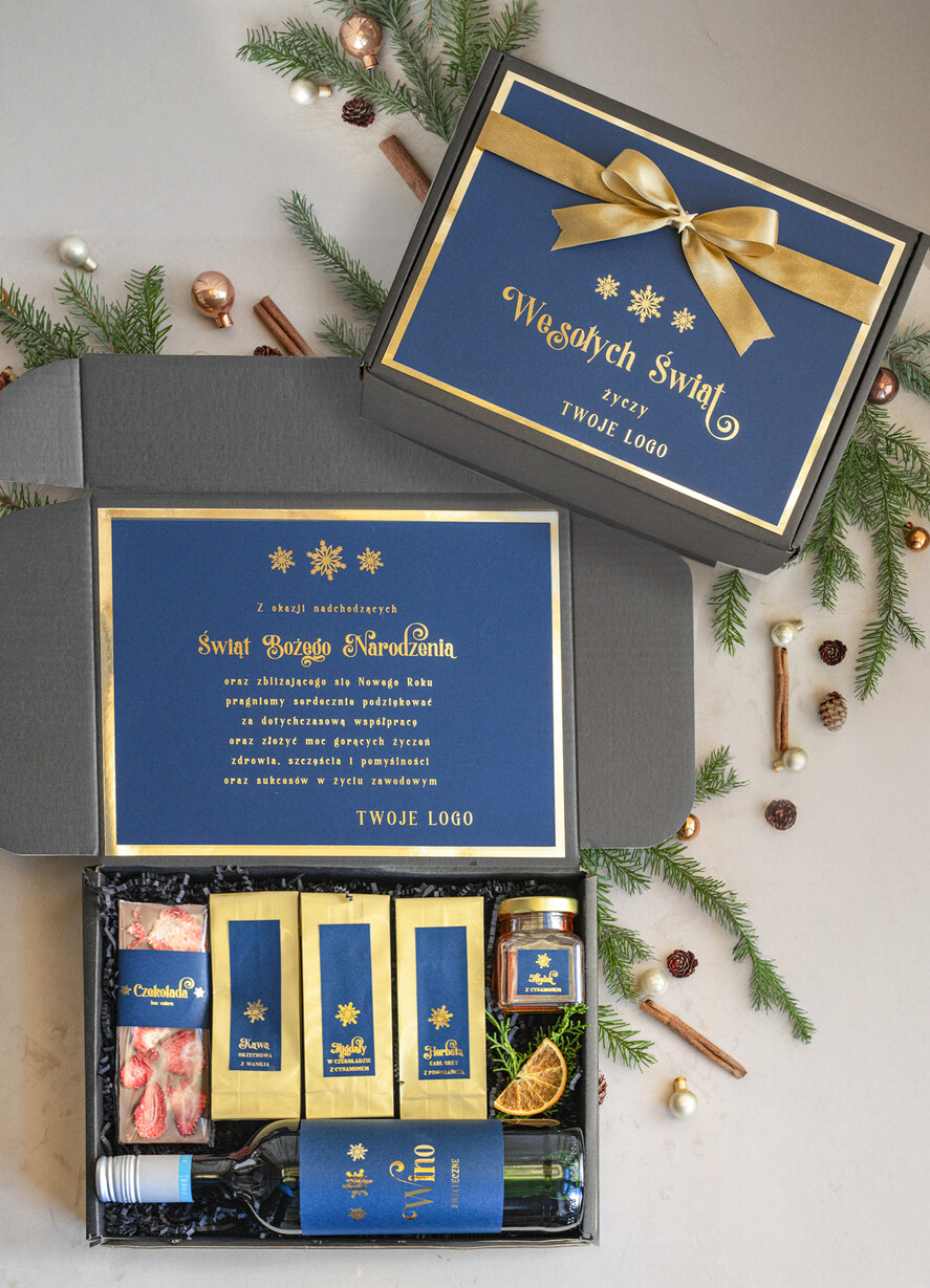 Prezenty oferta dla Firm słodkie zestawy  kosze prezentowe dla firm, prezenty biznesowe  z kawą i herbatą, upominki na święta dla pracowników i kontrahentów, personalizowane prezenty firmowe, zestawy świąteczne z logo0