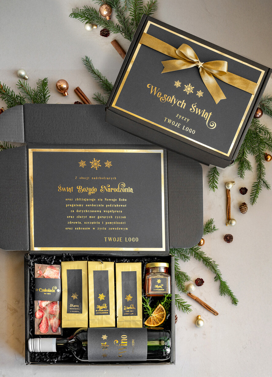 Prezenty oferta dla Firm słodkie zestawy  kosze prezentowe dla firm, prezenty biznesowe  z kawą i herbatą, upominki na święta dla pracowników i kontrahentów, personalizowane prezenty firmowe, zestawy świąteczne z logo0