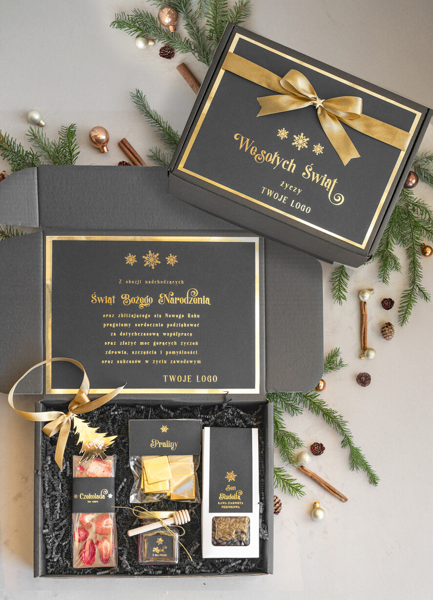 Prezenty oferta dla Firm słodkie zestawy  kosze prezentowe dla firm, prezenty biznesowe z kawą i herbatą, upominki na święta dla pracowników i kontrahentów, personalizowane prezenty firmowe, zestawy świąteczne z logo, firmowe upominki świąteczne1