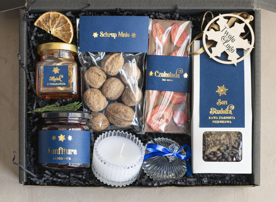 Prezenty oferta dla Firm słodkie zestawy  kosze prezentowe dla firm, prezenty biznesowe  z kawą i herbatą, upominki na święta dla pracowników i kontrahentów, personalizowane prezenty firmowe, zestawy świąteczne z logo2