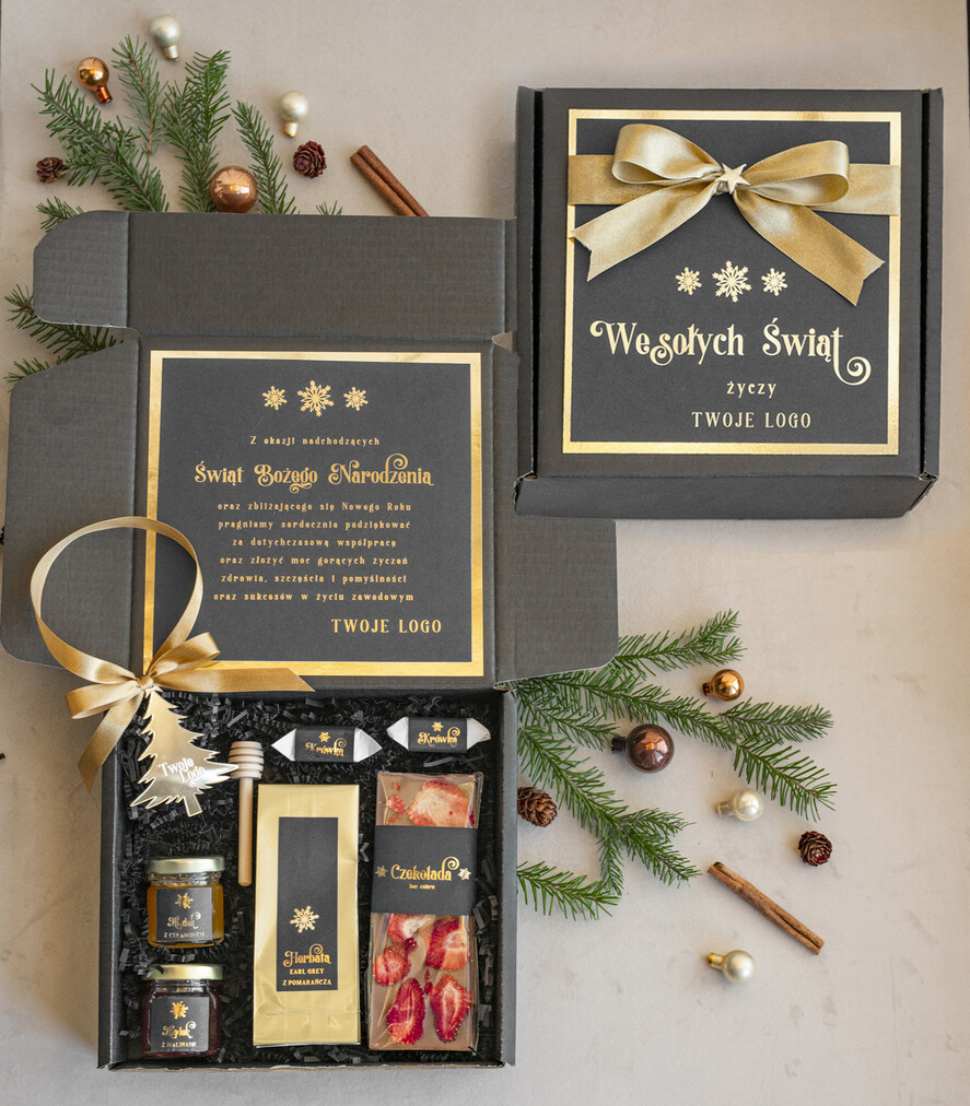 Prezenty oferta dla Firm słodkie zestawy  kosze prezentowe dla firm, prezenty biznesowe dla firm z kawą i herbatą, upominki na święta dla pracowników, świąteczne gadżety dla pracowników i kontrahentów, personalizowane prezenty firmowe, zestawy świąteczne z logo, eleganckie kosze prezentowe, firmowe upominki świąteczne0