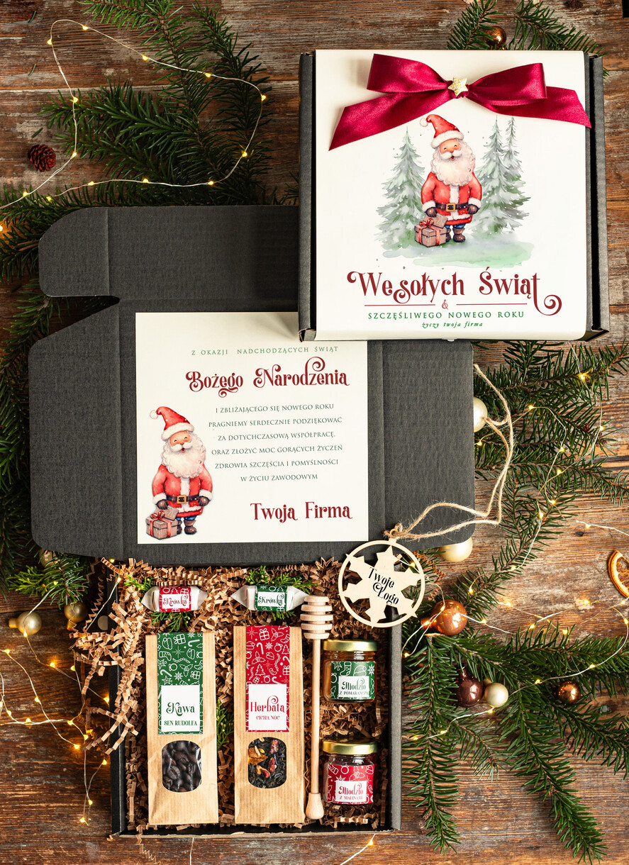 Prezenty oferta dla Firm kawa  herbata miód Biznesowe prezenty, prezent dla firm z kawą i herbatą, paczki na święta dla pracowników i kontrahentów0