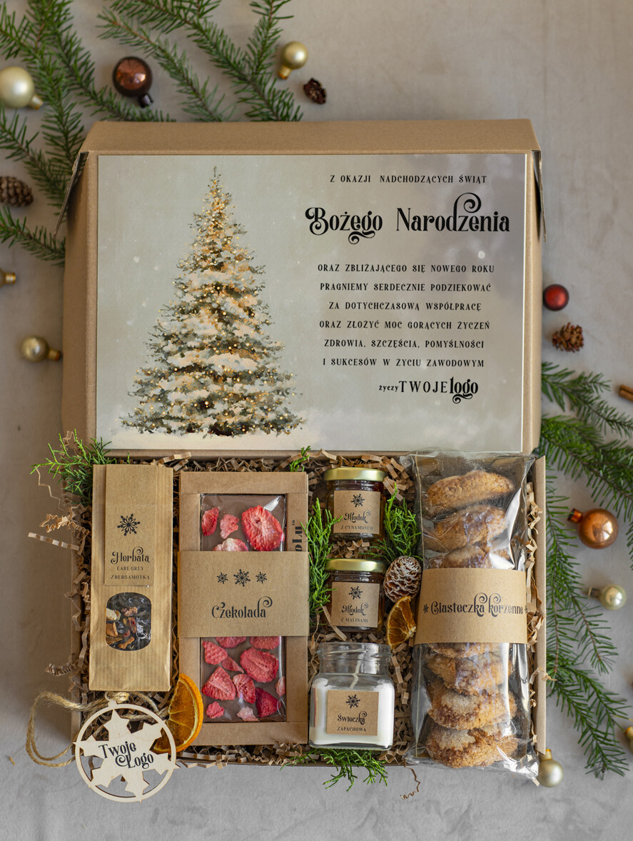 Prezenty oferta dla Firm kawa  herbata miód Prezenty dla klientów z logo firmy , prezenty biznesowe dla firm z kawą i herbatą, kosze boxy prezentowe1