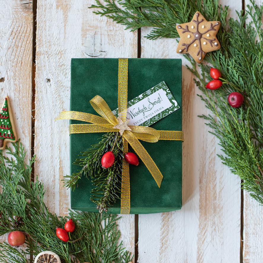 Prezenty oferta dla Firm kawa  herbata miód prezent z okazji bożego narodzenia zestaw świąteczny dla firm pudełko z herbatą i kawą    2