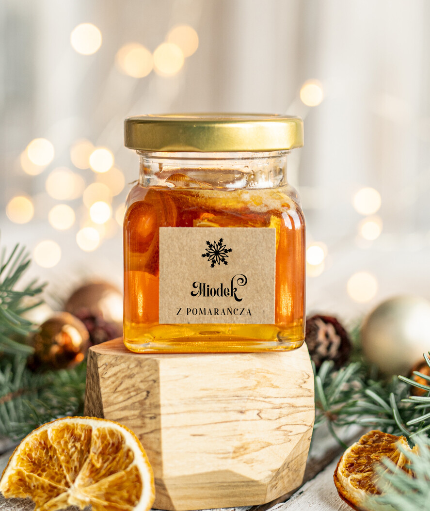 Prezenty oferta dla Firm kawa  herbata miód Miody na Prezenty na Boże Narodzenie dla klientów, bożonarodzeniowy prezent biznesowy dla firm herbata i miód, paczki na święta dla pracowników, upominek biznesowy box swiąteczny zestaw z logo 3