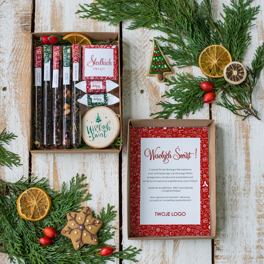 Prezenty oferta dla Firm kawa  herbata miód prezent na swieta dla firm, magia świąt w aromatyzowanej kawie i herbacie2