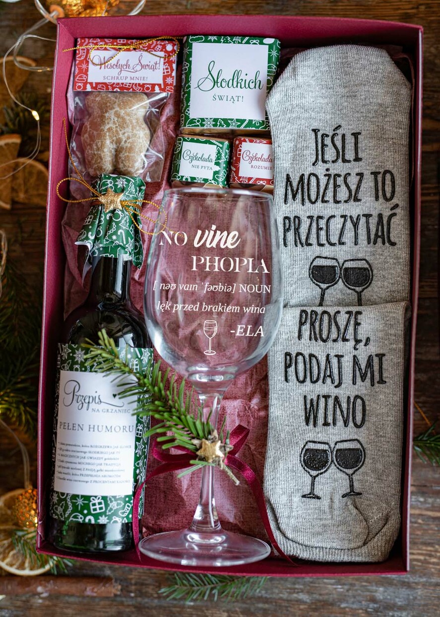 prezenty dla niej zestawy do grzańca wyjątkowy prezent dla narzeczonej pod choinkę kieliszek w zestawie z rozgrzewającym trunkiem   2