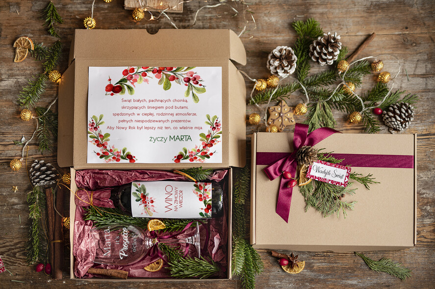 prezenty dla niej zestawy do grzańca pomysł na prezent dla żony, kieliszek z grawerem0