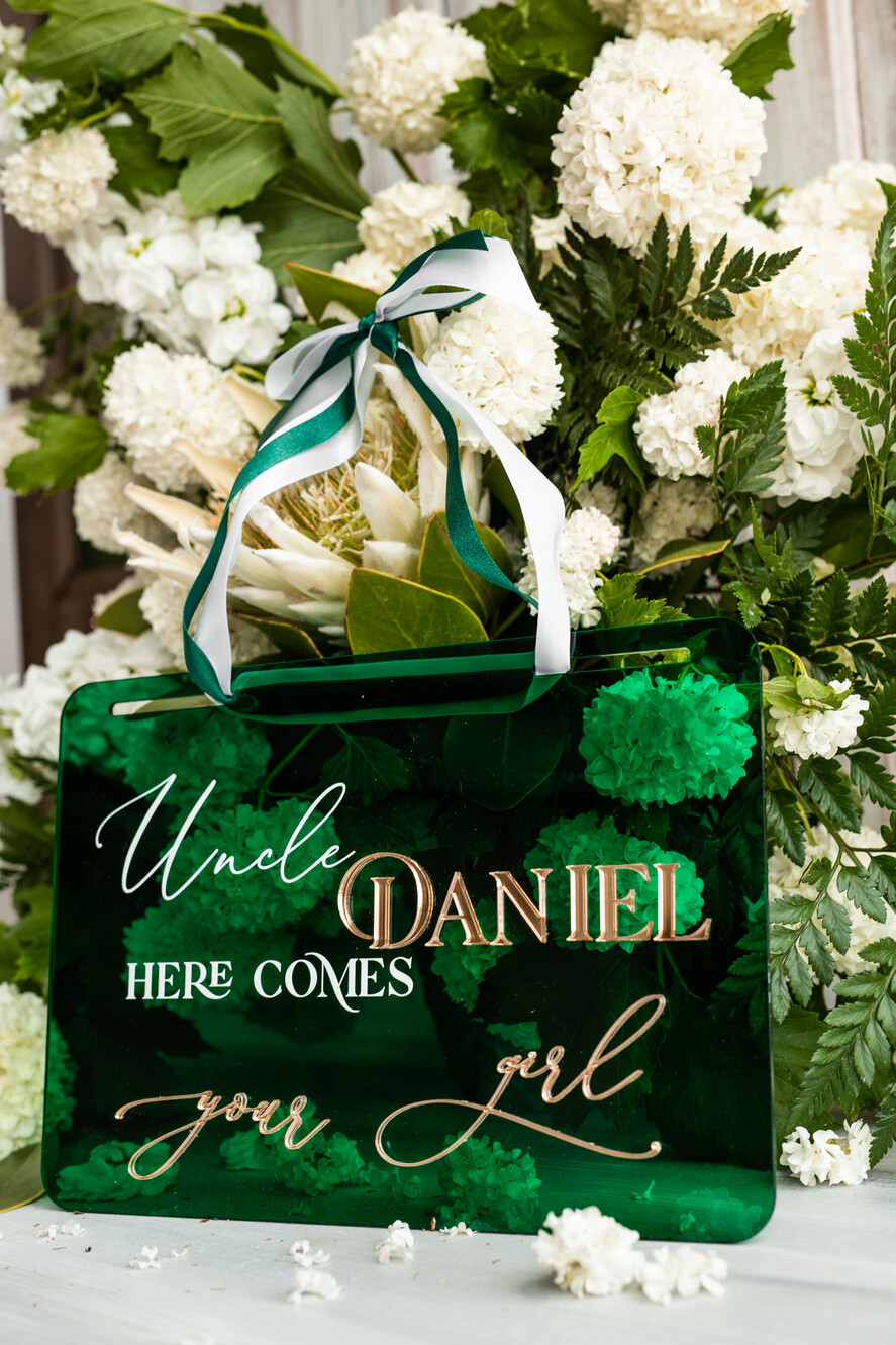 Dekoracje Sali weselnej/Dodatki do Zdjęć tabliczki z napisami  tabliczka z dowolnym napisem dekoracyjna tabliczka sali weselnej, tabliczka do powieszenia na sali weselnej, tabliczka z pleksy zielona3