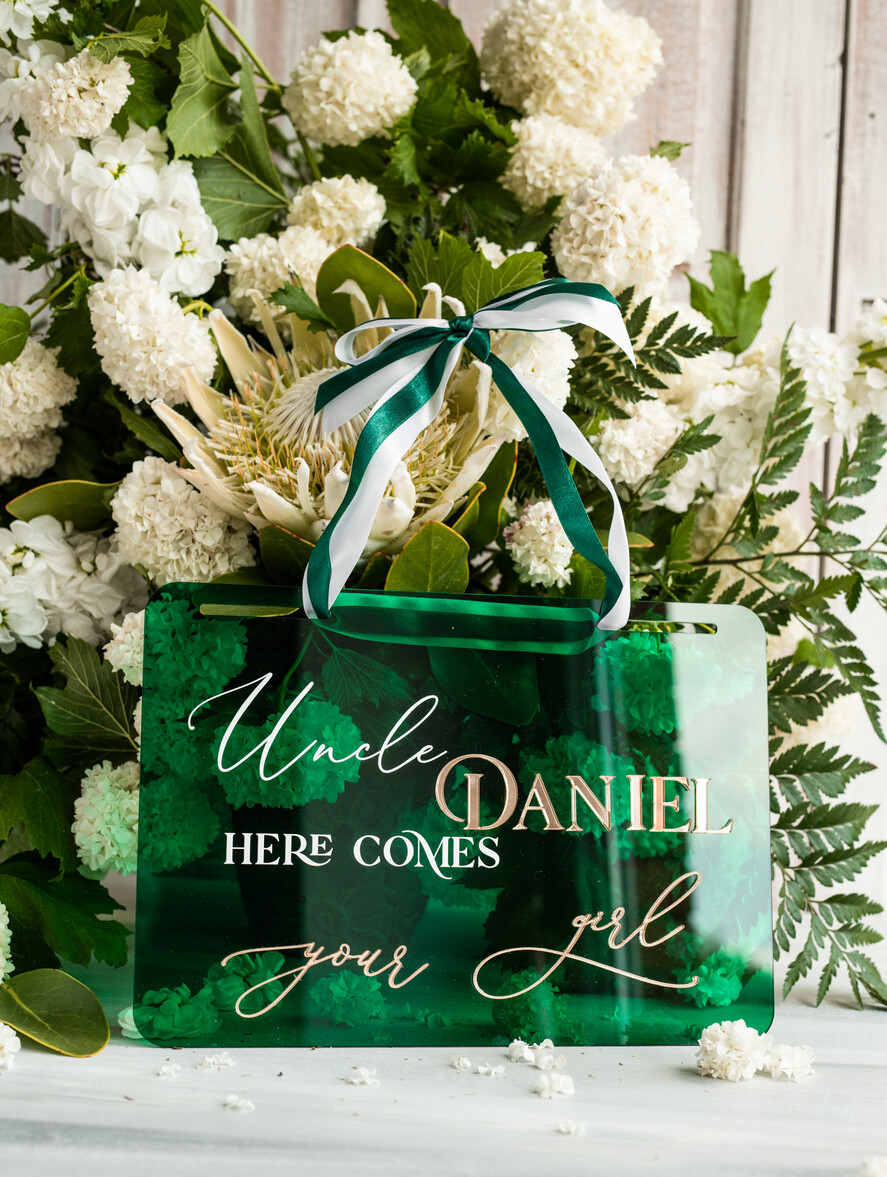 Dekoracje Sali weselnej/Dodatki do Zdjęć tabliczki z napisami  tabliczka z dowolnym napisem dekoracyjna tabliczka sali weselnej, tabliczka do powieszenia na sali weselnej, tabliczka z pleksy zielona2