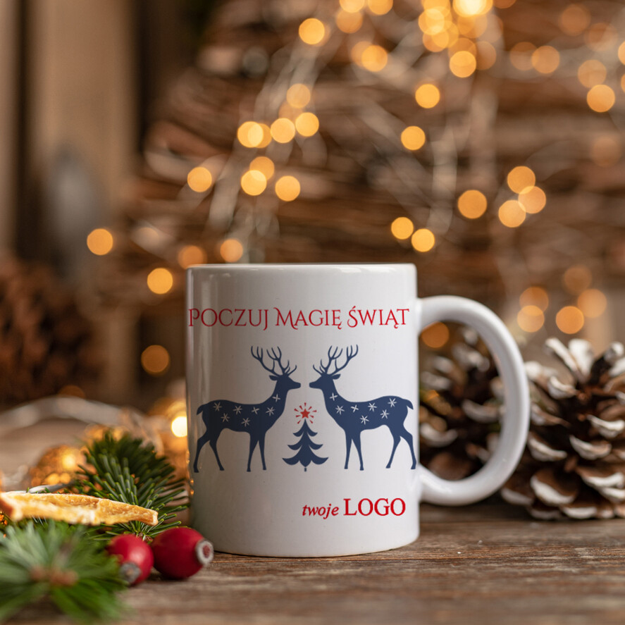 Prezenty oferta dla Firm drobne prezenty dla firm upominki świąteczne dla klientów świąteczny kubek z logo firmy0