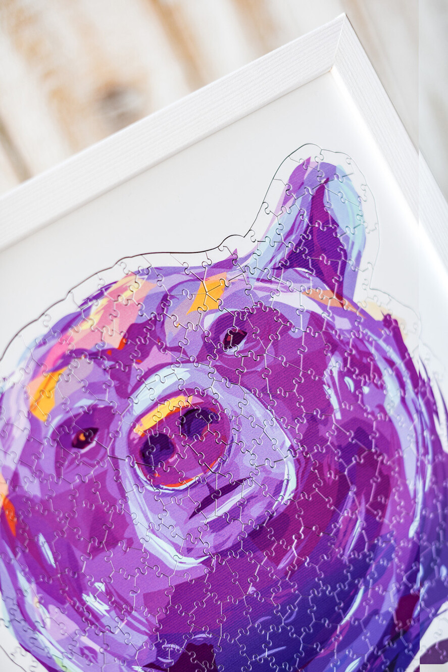 prezenty dla niego Puzzle, drewniane skrzynie, skarbonki prezenty świąteczne dla brata puzzle niedźwiedź   1