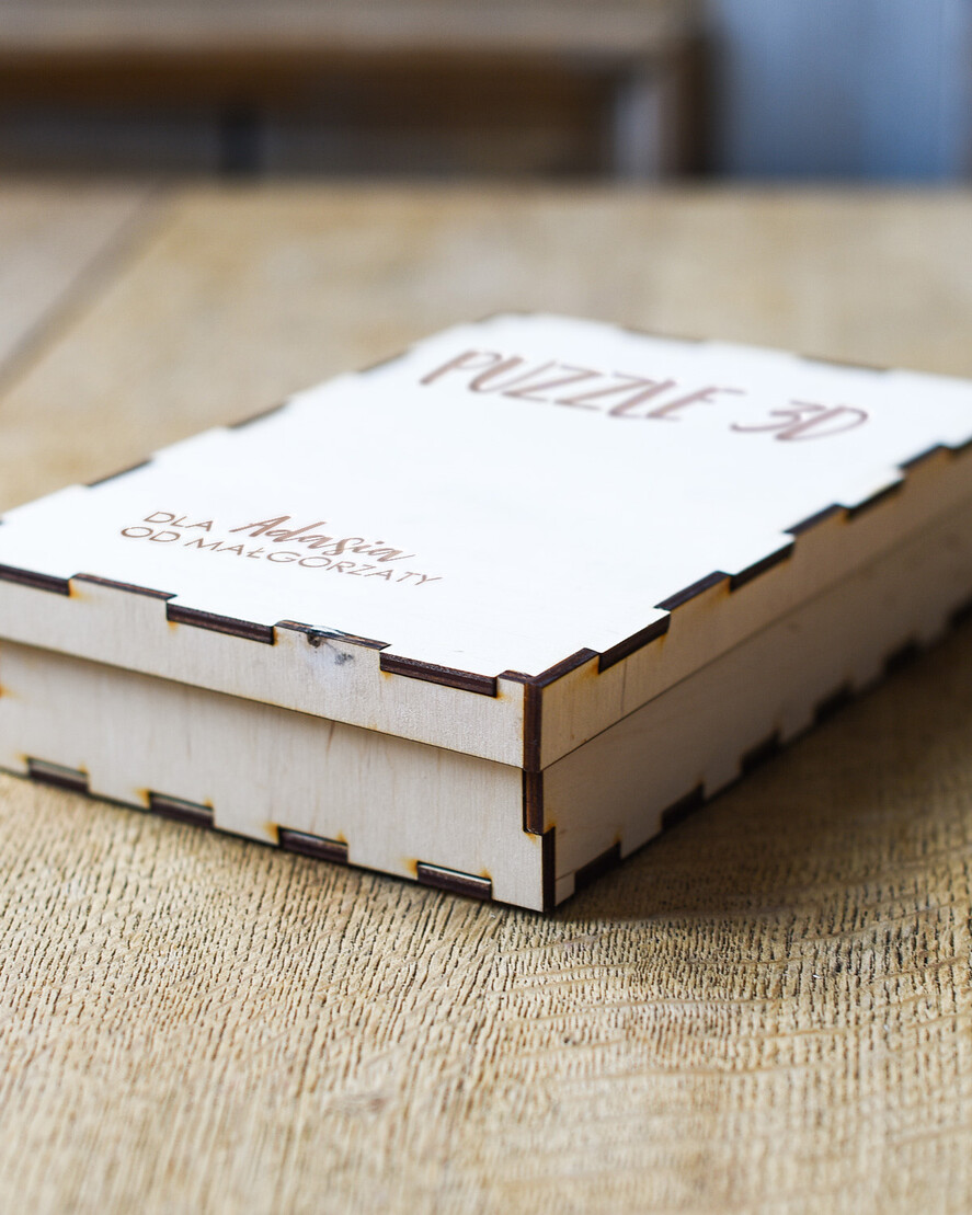 prezenty dla niego Puzzle, drewniane skrzynie, skarbonki fajny pomysl na prezent dla meza pod choinke drewniane puzzle 3D10