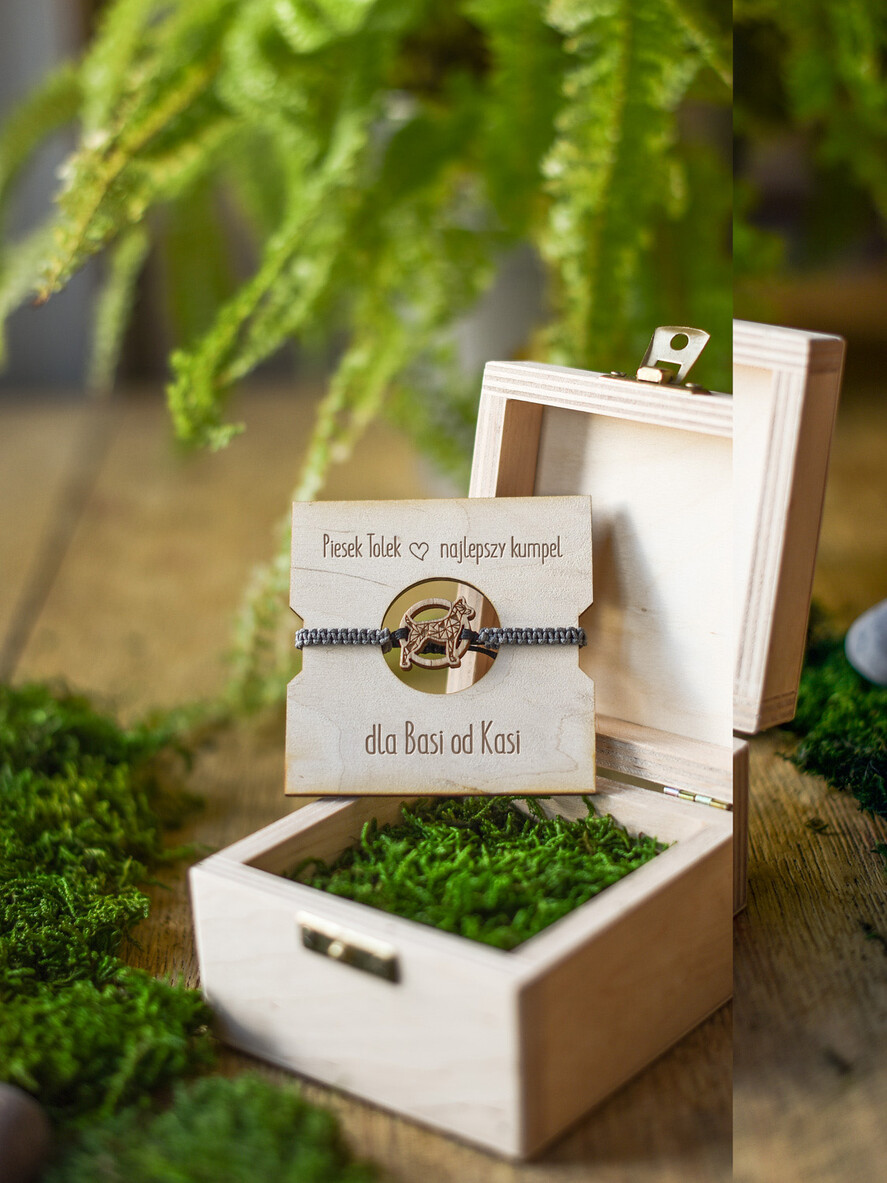 prezenty dla niej bransoletki szczęścia  wyjątkowy prezent dla narzeczonej pod choinkę drewniana bransoletka szczęścia   4