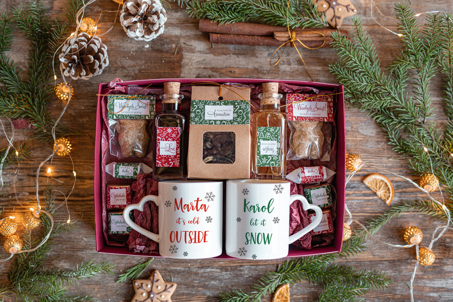 Prezenty indywidualne  zestawy z kubkiem i filiżanką wyjątkowy prezent na święta wspólny prezent,wspólny prezent świąteczny dla rodziców pod choinkę, ciekawe prezenty dla tesciow na swieta, zestaw kubków dla pary, bozonarodzeniowy prezent dla dziadków, świąteczny zestaw kubeczków dla pary 1