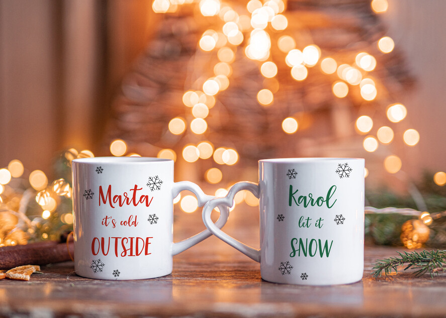 Prezenty indywidualne  zestawy z kubkiem i filiżanką wyjątkowy prezent na święta wspólny prezent,wspólny prezent świąteczny dla rodziców pod choinkę, ciekawe prezenty dla tesciow na swieta, zestaw kubków dla pary, bozonarodzeniowy prezent dla dziadków, świąteczny zestaw kubeczków dla pary 10