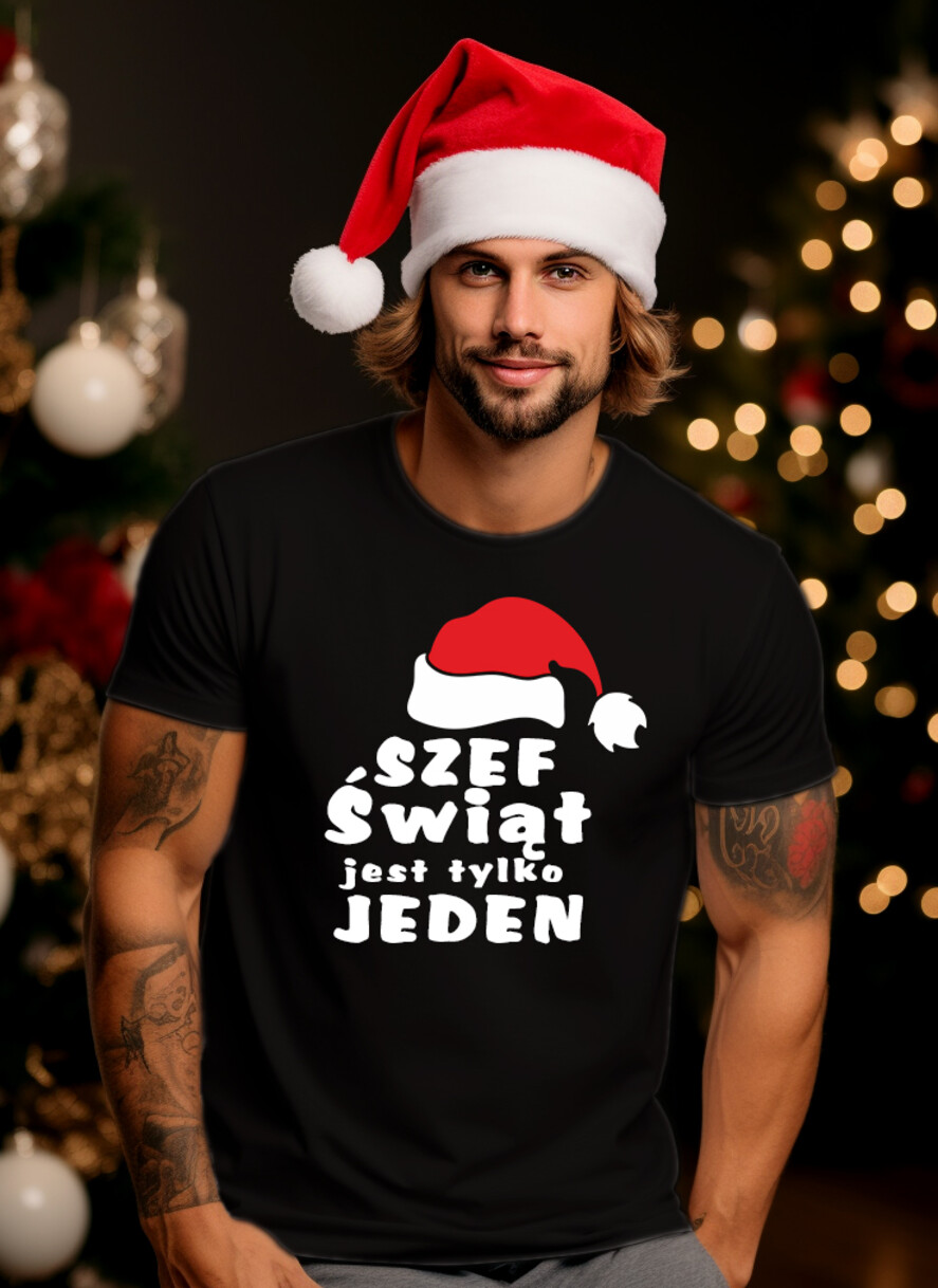 prezenty dla niego kubki termosy koszulki Kreatywny pomysl na prezent dla niego pod choinkę koszulka Tshirt z napisem świątecznym, prezent na święta dla meżczyzny koszulka i termos, kreatywny prezent dla chłopaka śmieszna koszulka w boxie 1