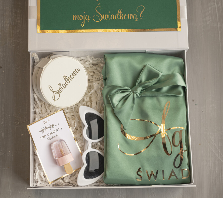 Prezenty dla świadków boxy prezentowe dla Świadkowej, prośba o świadkowanie  prezent dla druhny, pomysł na prezent dla świadkowej, Box prezentowy dla świadkowej, szlafrok w kolorze miętowym, zestaw prezentowy dla druhny5