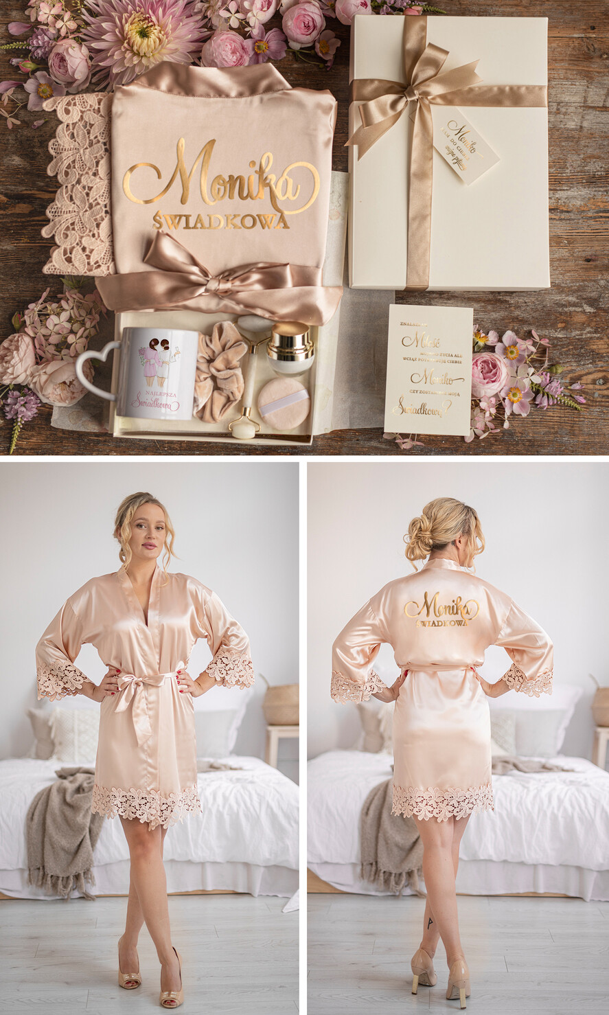 Prezenty dla świadków boxy prezentowe dla Świadkowej, prośba o świadkowanie  prośba o świadkowanie pomysł na prezent dla świadkowej koronkowa podomka dla świadkowej 3