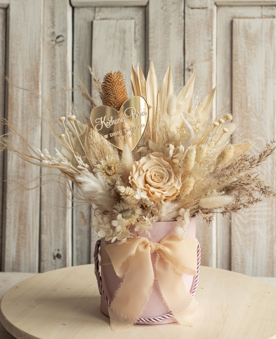 Prezenty dla Babci i Dziadka Prezenty dla Babci pomysł na prezent na dzień babci flowerbox z suszonych kwiatów, prezent urodzinowy dla babci, podziękowanie dla babci, podziękowanie dla dziadków na weselu4