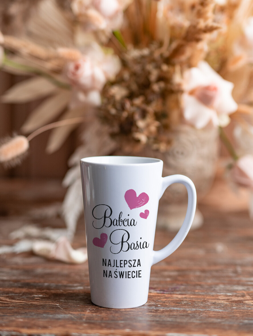 Prezenty dla Babci i Dziadka Prezenty dla Babci  upominek dla babci piękne różowe welurowe pudełko z kubkiem na dzień Babci 2