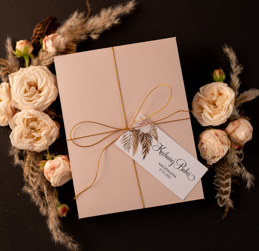 Prezenty dla Babci i Dziadka Prezenty dla Babci Przeźroczysta  Kartka z życzeniami na Dzień Babci w Pudełku z Dedykacją2