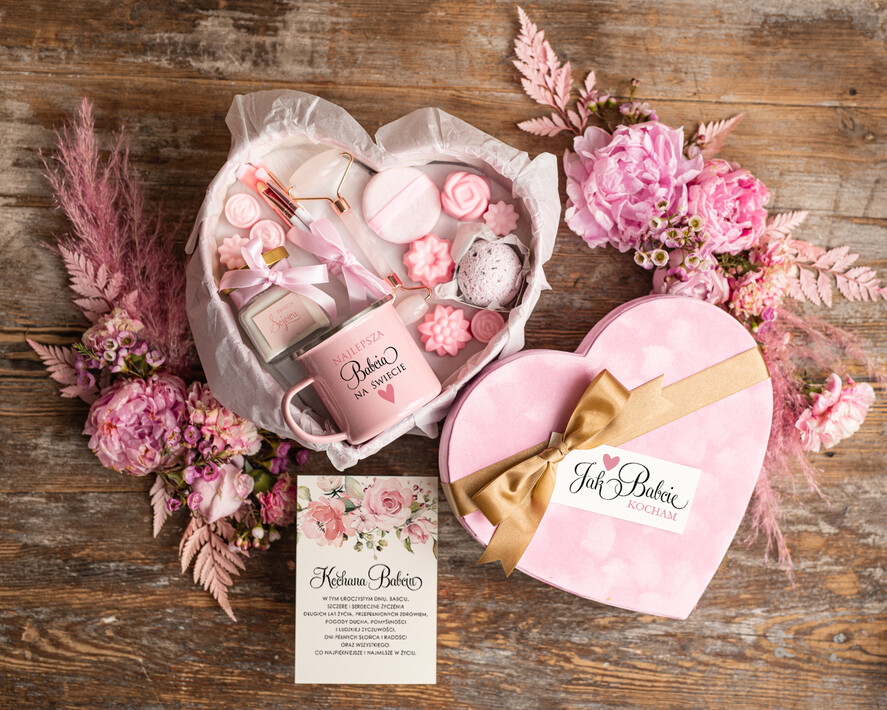 Prezenty dla Babci i Dziadka Prezenty dla Babci prezenty dla babci zestaw kosmetyków, emaliowany kubek dla babci, prezenty dla dziadków 0