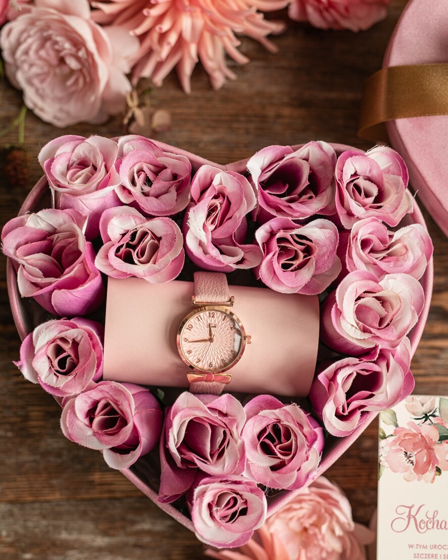 Prezenty dla Babci i Dziadka Prezenty dla Babci prezenty z okazji dnia babci flowerbox pudełko z kwiatami i zegarkiem, zegarek dla babci 1