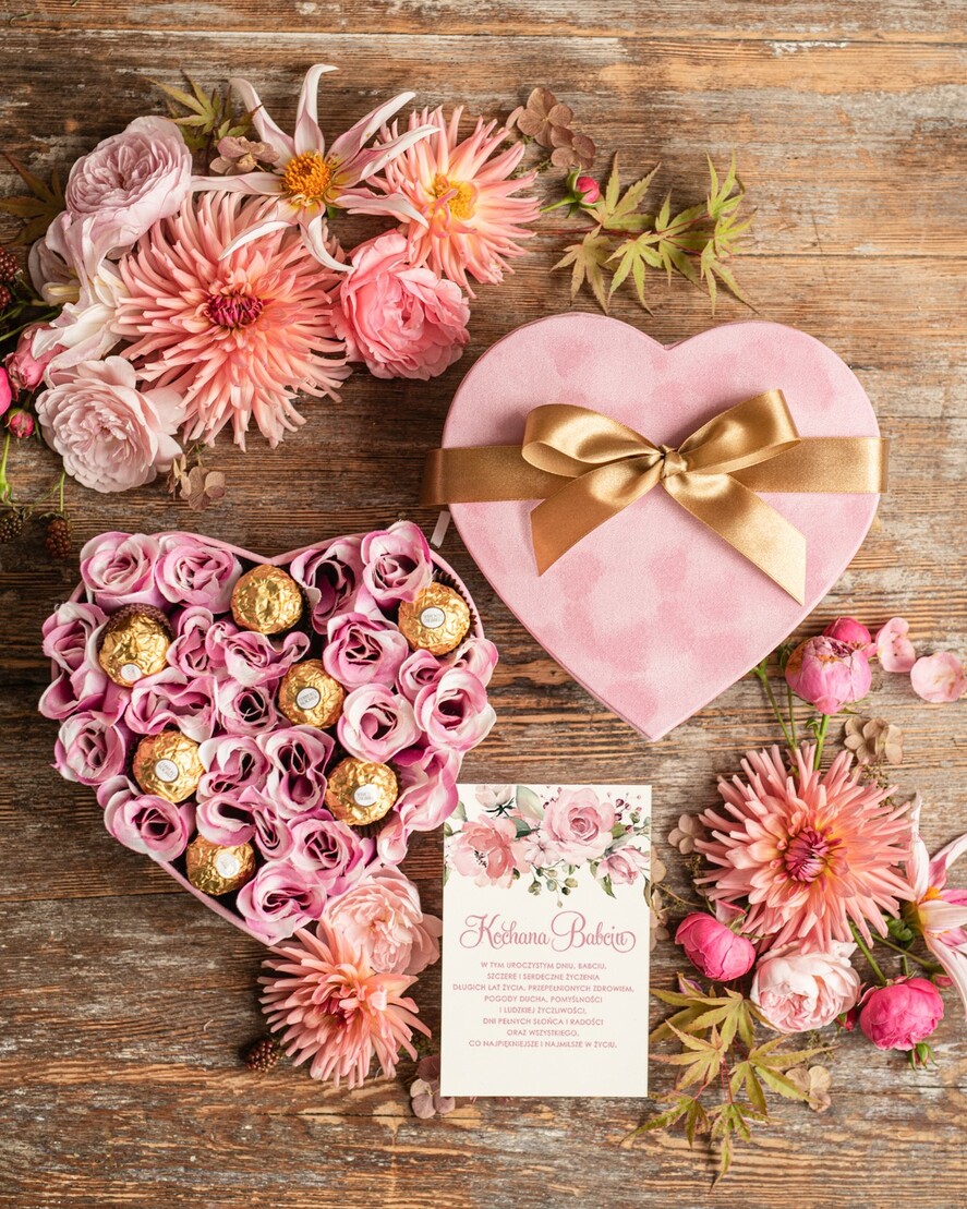 Prezenty dla Babci i Dziadka Prezenty dla Babci prezenty dla babci flowerbox z okazji dnia babci kwiaty w pudełku dla dziadków 0