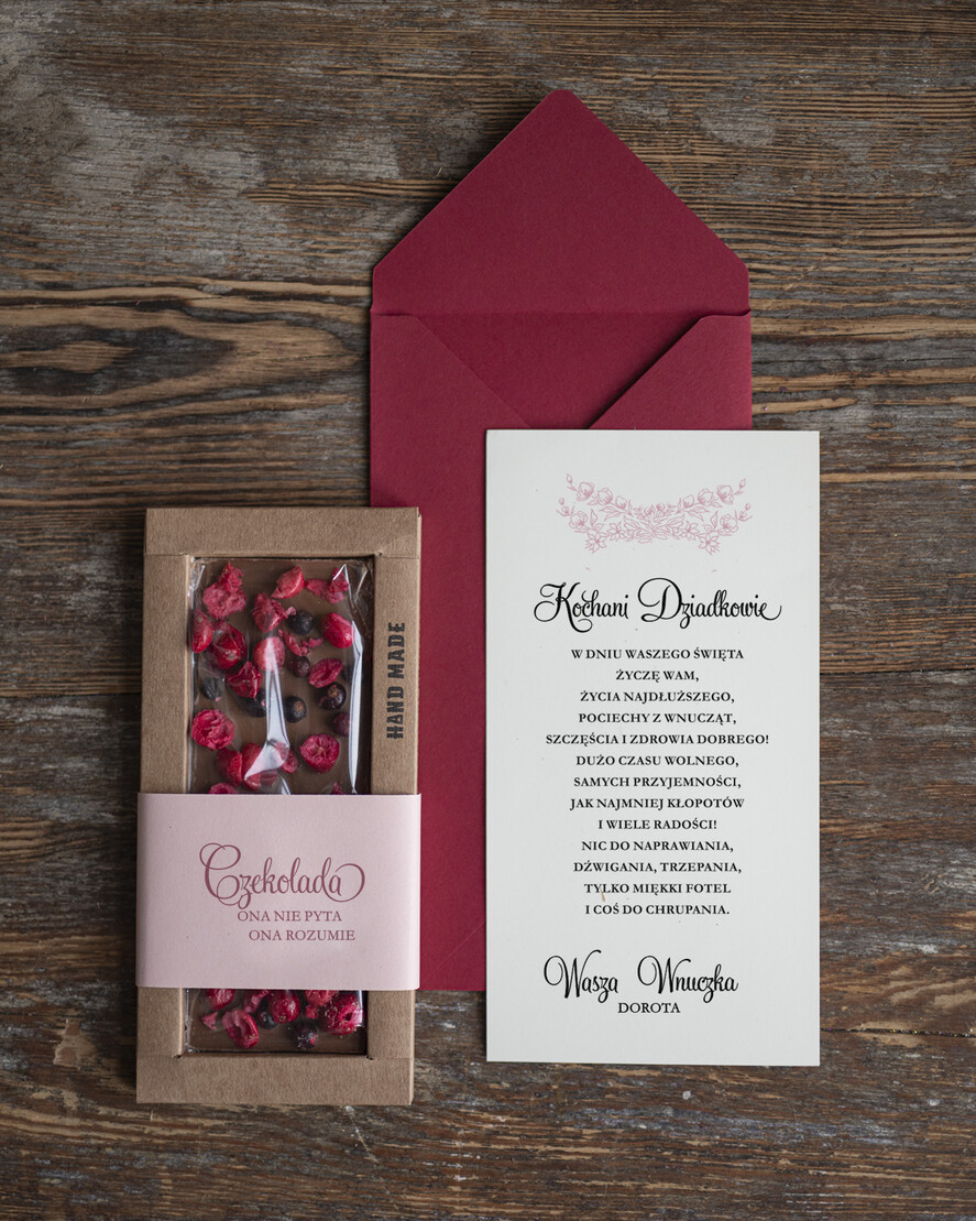 Prezenty dla Babci i Dziadka Zestawy Pezentowe Dla Dziadków  Super  prezent dla dziadków  Magnes Kartka i Czekolada na Dzień Babci i Dziadka2
