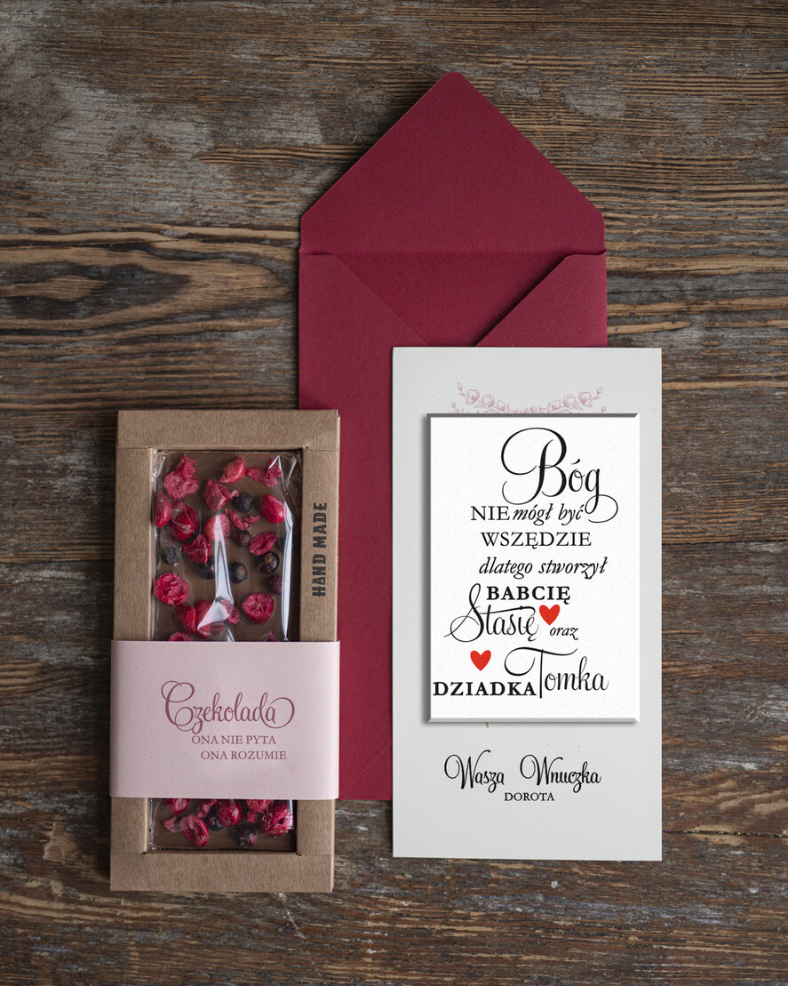 Prezenty dla Babci i Dziadka Zestawy Pezentowe Dla Dziadków  Super  prezent dla dziadków  Magnes Kartka i Czekolada na Dzień Babci i Dziadka0
