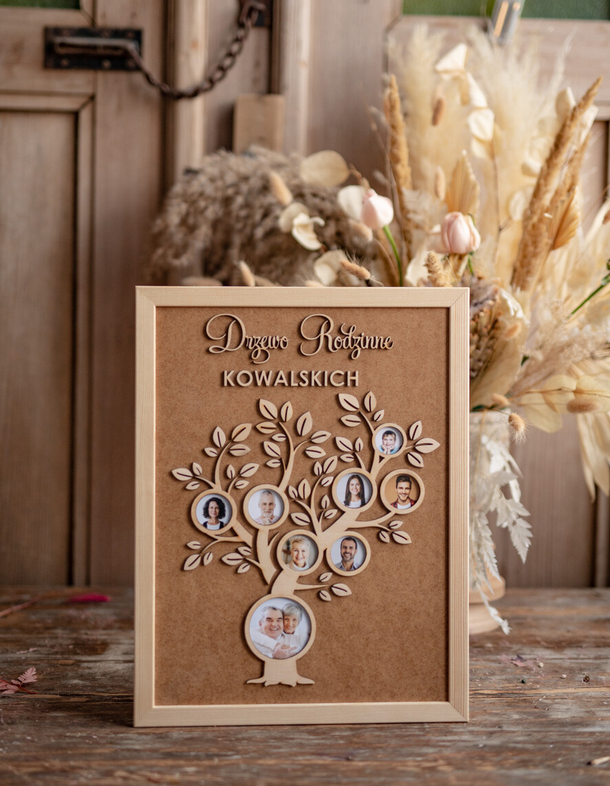 Prezenty dla Babci i Dziadka Zestawy Pezentowe Dla Dziadków  Pomysł na prezent na Dzień Babci i Dziadka  Rodzinne Drzewo genealogiczne  Zestaw Prezentowy dla Dziadków Ozdobna Rama Rodzinna2