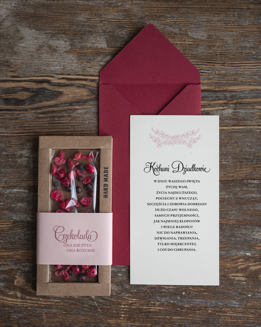 Prezenty dla Babci i Dziadka Zestawy Pezentowe Dla Dziadków  Super  prezent dla dziadków  Magnes Kartka i Czekolada na Dzień Babci i Dziadka2