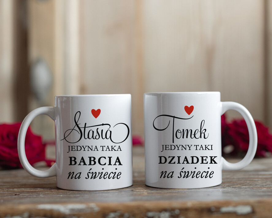 Prezenty dla Babci i Dziadka Zestawy Pezentowe Dla Dziadków  Praktyczny prezent dla babci i dziadka Kubki w zestawie z miodkiem Prezent dla Dziadków1