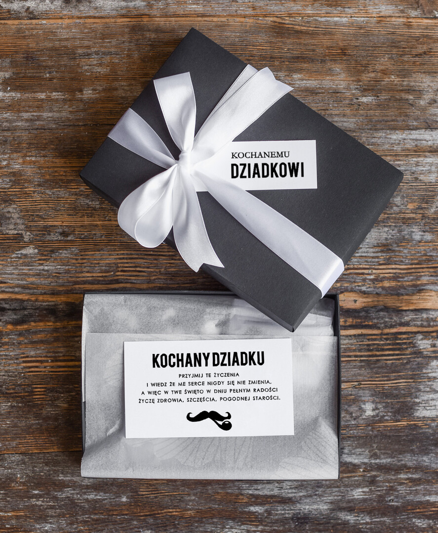 Prezenty dla Babci i Dziadka Prezenty dla Dziadka prezent z okazji dnia Dziadka krawat w eleganckim pudełeczku 3