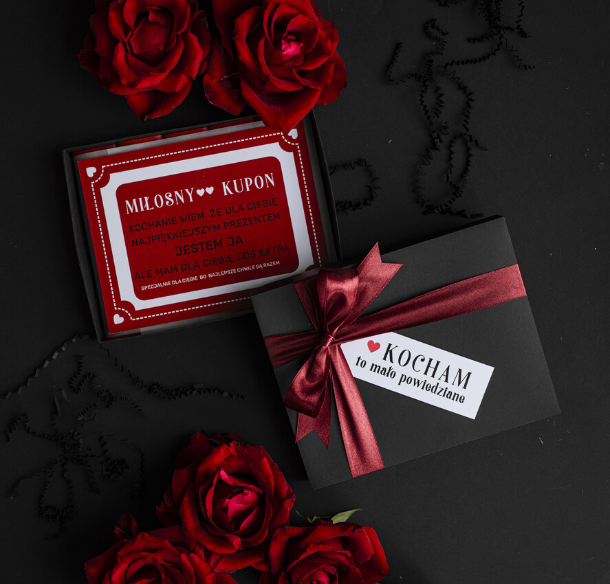 Walentynki prezent na Walentynki dla Niego czekoladowa bombonierka prezent na walentynki dla niego miłosna bombornierka kupony na walentynki dla niego gotowy do wreczenia prezenty dla chłopaka na walentynki7