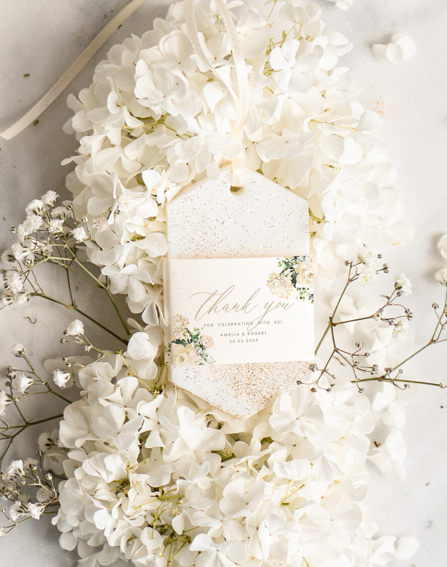 Podziękowania dla Gości Weselnych Mydełka Świece Zawieszki sojowe wyjątkowe podziękowania dla gości sojowe zawieszki ze złotym brokatem, pachnące zawieszki sojowe upominki dla gości od Pary Młodej, sojowa zawieszka ze złotem0